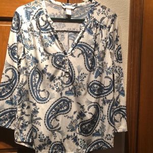 H & M paisley top